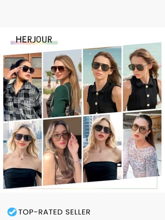 Square Aviator Sunglasses Oversized Retro Trendy 70s Classic Vintage Sun Glasses
